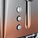Russell Hobbs 4 Slice Eclipse Toaster with faster toasting technology (Independent slots, Lift & look, 6 Browning levels, Frozen/Cancel/Reheat with indicator lights, 850W, Copper Sunset) 25143