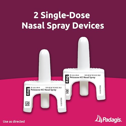 image for Padagis Naloxone HCI Nasal Spray, 4 mg – Emergency Treatment for Opi