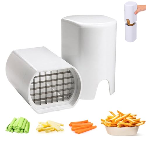 YTPAFK Stainless Steel Potato Chipper, Manual Chip Cutter Machine, Effortless Potato Slicing, Safe & Easy to Use, Dishwasher Safe, Versatile for Vegetables & Fruits