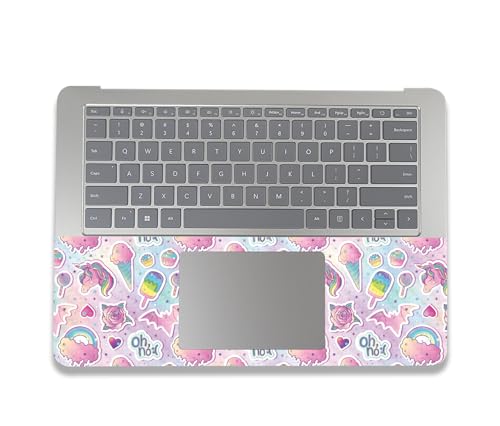Image of MightySkins Carbon Fiber Skin Compatible with Microsoft Surface Laptop Studio 2 (2023) Full Wrap Kit - Unicorn Popsicle | Protective, Durable Textured Carbon Fiber Finish | Made in The USA