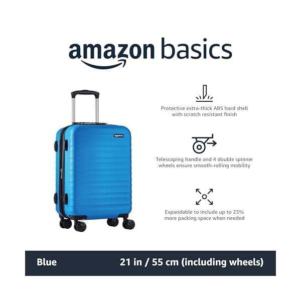 Amazon-Basics-Hardside-Carry-On-Spinner-Luggage-21-inch-55cm-Material-ABS-Orange Amazon Basics Hardside Carry On Spinner Luggage- 21 inch (55cm), Material: ABS, Orange