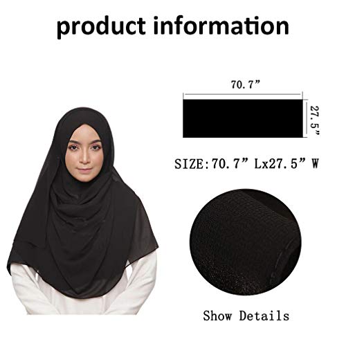 LMVERNA Solid Color Bubble Chiffon Scarf for Women Fashion Soft Hijab Long Scarfs Wrap Scarves4