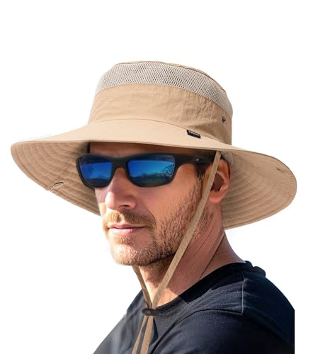 FURTALK Sun Hats for Men Women Fishing Hat UPF 80+ Breathable Wide Brim Hiking Summer UV Protection Bucket Hats