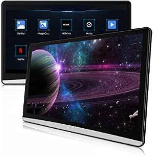 LISIMKE 12.5 inch One Android 9.0 Headrest Video Players with WiFi, Sync Screen