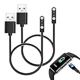smaate Charger Cables Compatible with Mindrose H80 1.47” Fitness Tracker Watch, 2-Pack