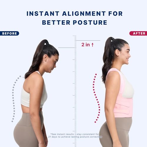 Image of Fit Geno Back Brace Posture Corrector for Women and Men, Shoulder Straightener, Adjustable Full Back Support, Upper and Lower Back Pain Relief - Scoliosis, Hunchback, Spine Corrector (XL, Plus Size)