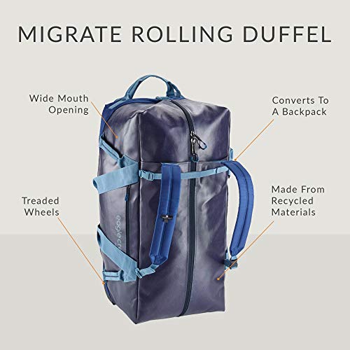 Eagle Creek Migrate Wheeled Duffel 130l Bag, Arctic Blue, One Size