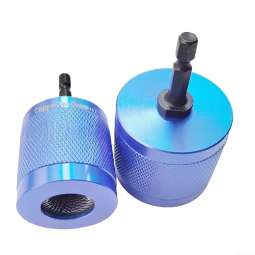 Ensemble de nettoyeur de tuyaux en cuivre pour perceuse, brosses de nettoyage de tubes métalliques de 1,27 cm et 1,9 cm, avec têtes remplaçables en acier inoxydable, dissolvant de peinture de rouille