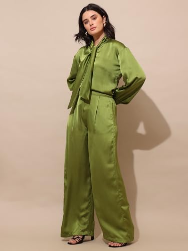 Image of PURVAJA Women's Midi Satin Co-Ords