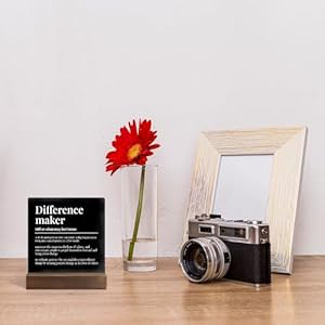 Difference Maker Definition Acrylic Sign with Wooden Stand, Appreciation Gift for Boss Leader Mentor Friend, Retirement Gift for Coworker, Going Away Gift for Colleague, Gift for Team Leader B Difference Maker Definition Acrylic Sign with Wooden Stand Appreciation Gift for Boss Leader Mentor Friend Retirement Gift for Coworker Going Away Gift for Colleague Gift for Team Leader B