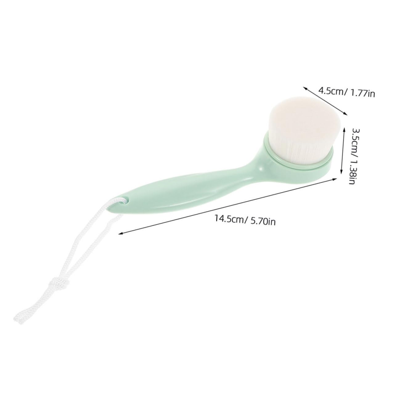 MUSISALY 2pcs Face Brush Gentle Facial Scrub Brush for Women Skincare Tool Comfortable Handle for Makeup Removal Exfoliating Face Wash