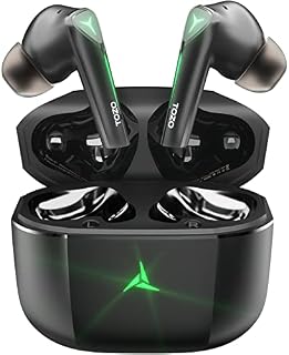 TOZO G1 Wireless Earbuds Bluetooth Gaming Headphones Earphones with Microphone High Sensitivity in-Ear Game/Music Mode Breathing Light and 45ms Ultra Low-Latency Specially Designed for Gaming Black