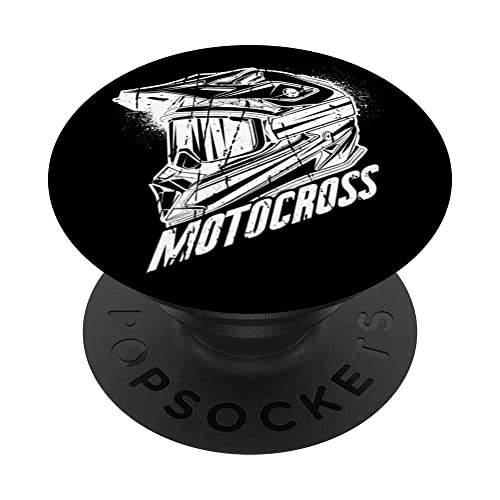 Vintage Motocross Helmet Enduro Dirt Bike - PopSockets PopGrip Intercambiable