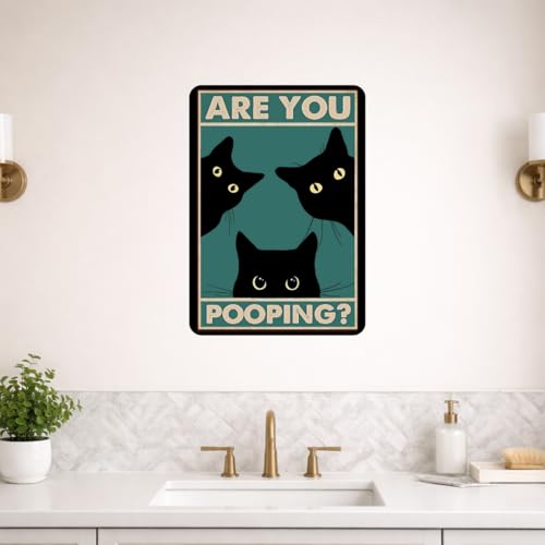 Image of Zesta Bathroom Decor Items Washroom Decor Tin Sign | Aesthetic Posters Wall Poster for Bedroom | Magnetic Cafe Decoration Items / Restaurant Decorations Items | Quirky Home Decor Bar Accent (Bathroom (9))
