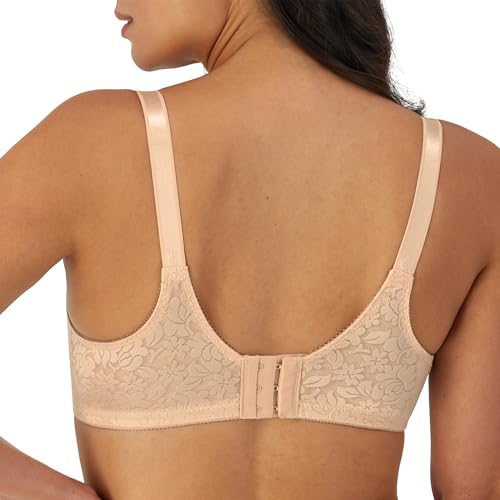 Bali Women's Double Support Wireless, Lace Bra with Stay-in-Place Straps, Full-Coverage3