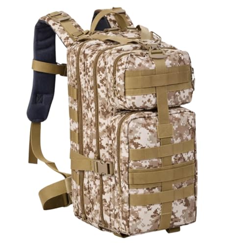 Mochila Tática Militar Exército Masculina 30L Assault Reforçada Camping Trilha Viagem Camuflada