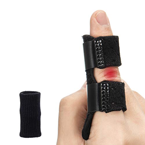 Trigger Finger Splint, Breathable with Airhole, Built-in Aluminum Great for Mallet Finger, Finger Arthritic, Finger Fractures-Tendon Release & Pain Relief -Gift for Finger Sleeves Support