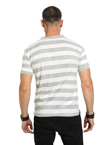 Image of fanideaz Mens Half Sleeve Premium Cotton Stylish Striped Branded Polo T-Shirt for Mens || Polo T Shirt for Men Comfort || Tshirt for Men Stylish Regular fit