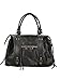 Gave Lux Damen Umhängetasche aus echtem Leder GLX220609023FBG Handgefertigt in Italien 41x28x13 cm Schwarz