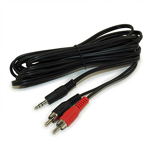 MyCableMart 20ft 3.5mm Mini-Stereo TRS Male to Two RCA Male Audio Cable