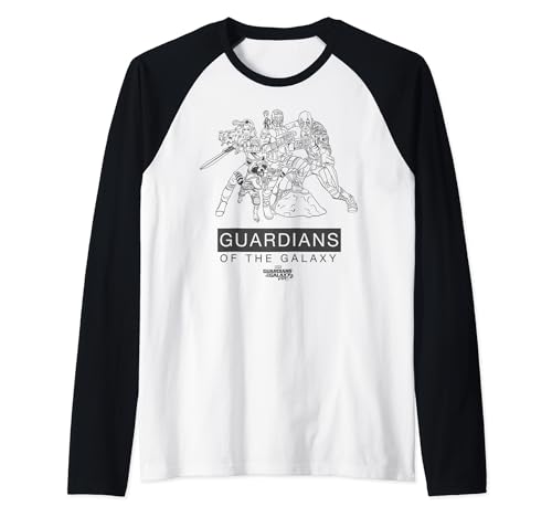 T-shirt raglan Marvel Guardians Of The Galaxy vêtement de baseball imprimé