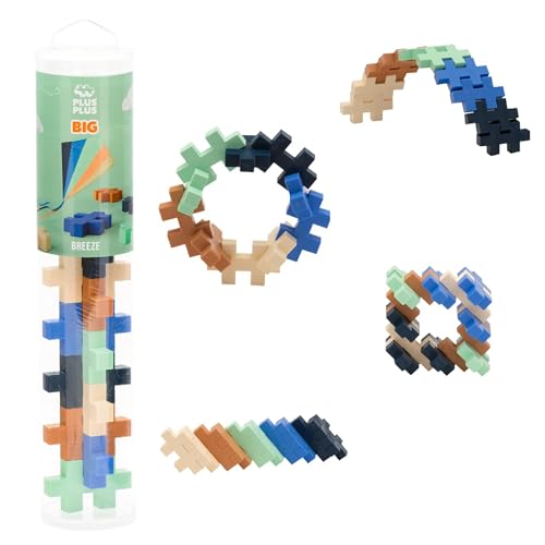 Image of PLUS PLUS Big 15 Piece Breeze Mix - Large Building Blocks for Toddlers
