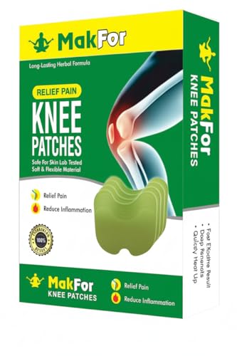 MAKFOR Herbal Pain Relief Patches | 100% Safe & Natural Knee Pain Relief Products | Instant Relief | No Side Effects (Pack 20)
