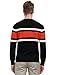 PJ PAUL JONES Mens Striped Sweater Crewneck Contrast Knit Sweaters Pullover Black 2XL
