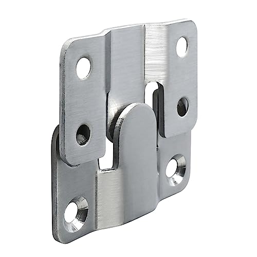 Image of Interlock Hanging Buckle,wall brackets, 2 /4pcs Headboard Wall Picture Hanger Display Hook Stainless Steel Interlocking Flush Mount Bracket Photo Frame Hardware ( Color : 4pcs , Size : 30*53mm ) ( Colo