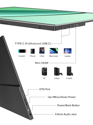 UPERFECT 14.5" 4K Portable Monitor 600Nits 100% DCI-P3 2000:1 Matt 16:10 – Ansicht 6