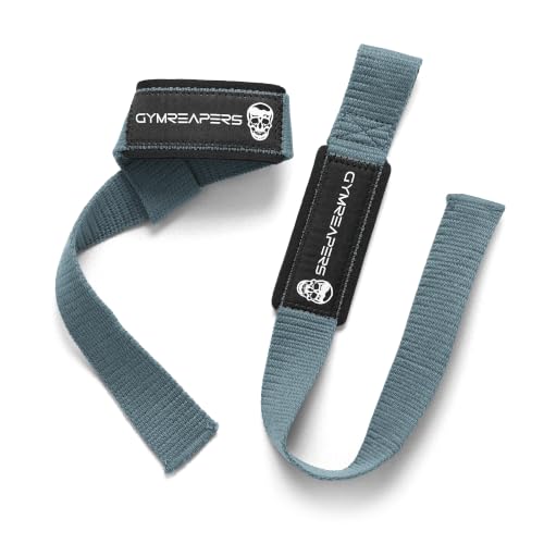 Image of Gymreapers Lifting Wrist Straps for Weightlifting, Bodybuilding, Powerlifting, Strength Training, & Deadlifts - Padded Neoprene with 18 inch Cotton