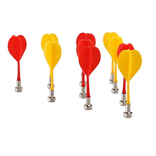 Yalis Magnetic Darts 12 Packs, Replacement Dart for Magnet Dartboard, Safety Plastic Darts for Target Game, Red and Yellow - Thumbnail 5