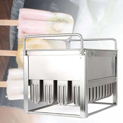 Popsicle Mold Set, 40 Stainless Steel DIY Ice Cream Molds, Easy to Clean, Perfect for Home Kitchen and Dessert Shops
