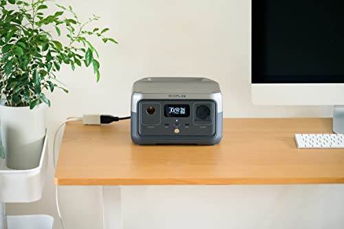 Image of EF ECOFLOW Portable Power Station RIVER 2, 256Wh LiFePO4 Battery / 1 Hour Fast Charging, 2 Up to 600W AC Outlets, Solar Generator (Solar Panel Optional) for Outdoor Camping /RVs /Home Use