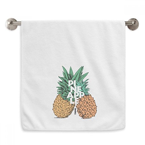 Serviette moelleuse ananas diadème en coton blanc absorbant haute qualité