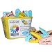 24 Pack Clothespins in Basket Mini Colored Utility Clips Holders Laundry Windproof Plastic Pegs for Outdoor Clothesline, Kitchen Bag Sealing
