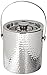 Elegance Hammered 6-Inch Stainless Steel Ice Bucket With Tongs