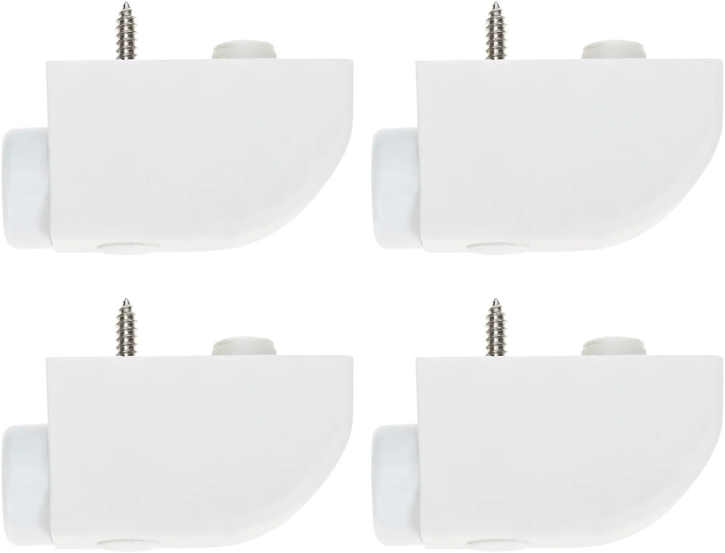 4pcs Window Door Locks Stoppers White Safety Childproof Ventilation Adjustable Latch Stopper