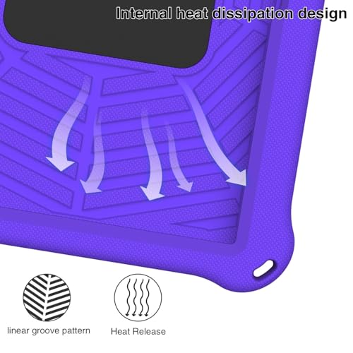 Coque Samsung Galaxy Tab S5e 10.5 Violette avec Poignée Rotative 360