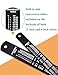 Zotemo Metal Ruler Kit 12 Inch and 6 Inch, Stainless Steel Rulers with Centimeters, Millimeters, Inches and Conversion Table for Office and School, Easy to Read Metric Rule Set, 2 Pack