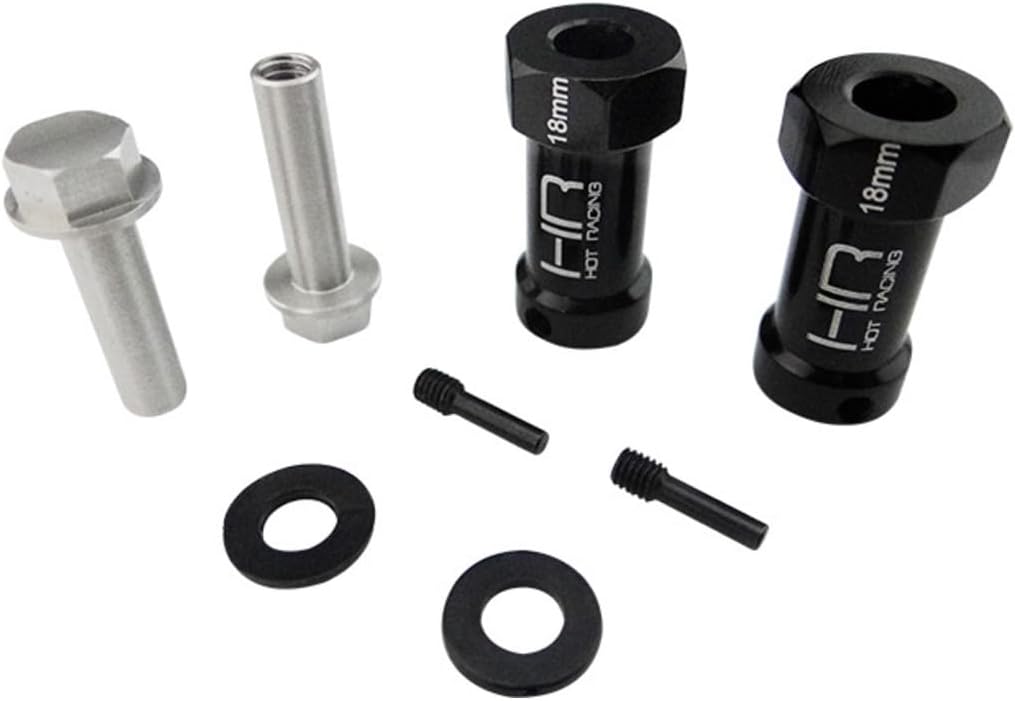 Hot Racing SCX10ET01 18mm Wheel Hub Extensions with 12mm Hex (2) - Axial Scx Wraith