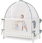 Baby & Beyond Safety Net for Baby Tent Bed, durable, strong net, self-locking zippers, protects baby from climbing out and from insects and mosquitoes, installation with strong