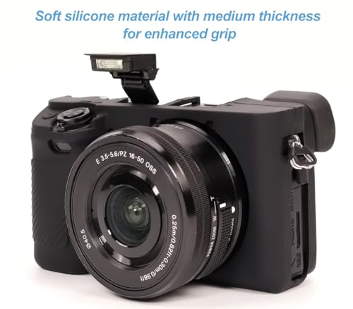 Funda de silicona para cámara Sony Alpha A6400 / A6300 miniatura 3