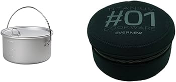 Amazon | エバニュー Backcountry Almi Pot シルバー 122×67mm