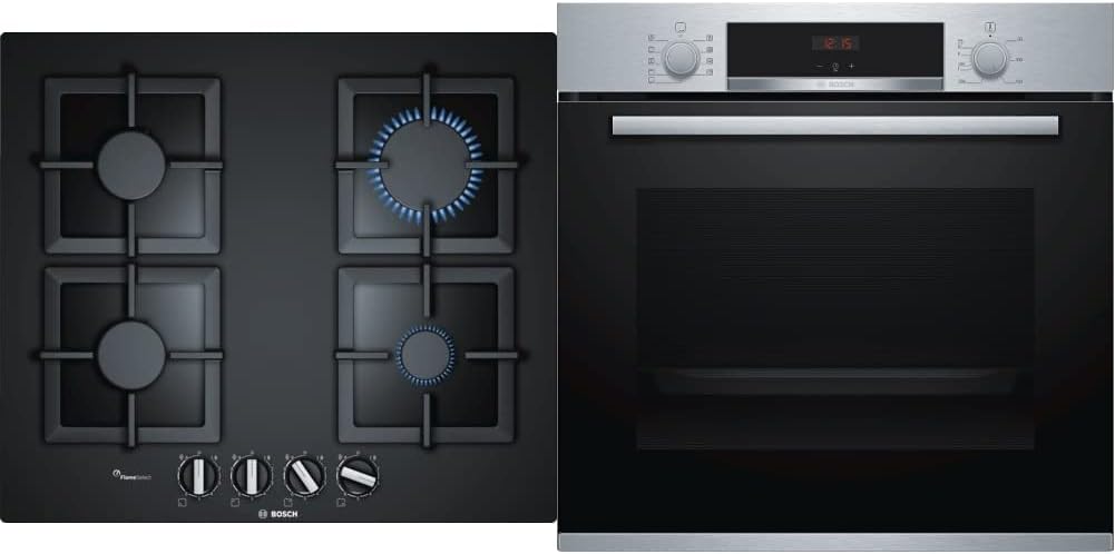 Bosch Serie 6 PPP6A6B20 piano cottura Nero Incasso Gas Bosch Serie 6 PPP6A6B20 piano cottura Nero Incasso Gas