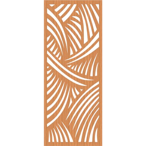 Image of 27 3 /8 inchW x 69 3 /8 inchH x 1 /4 inchT Chester Decorative Fretwork Wood Wall Panels, Cherry