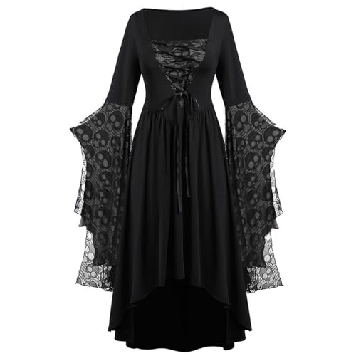 Robe médiévale pour femme à lacets style historique et fantastique