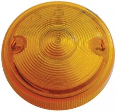 United Pacific 38032 Marker Light, Single Face, LED, without Housing, 15 LED, Amber Lens/Amber LED, 3" Lens, Round Design