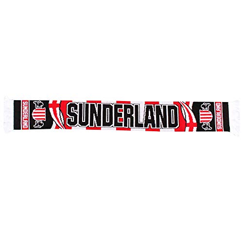 Bufanda Sunderland de fútbol para aficionados de gatos negros unisex 100% acrílico multicolor