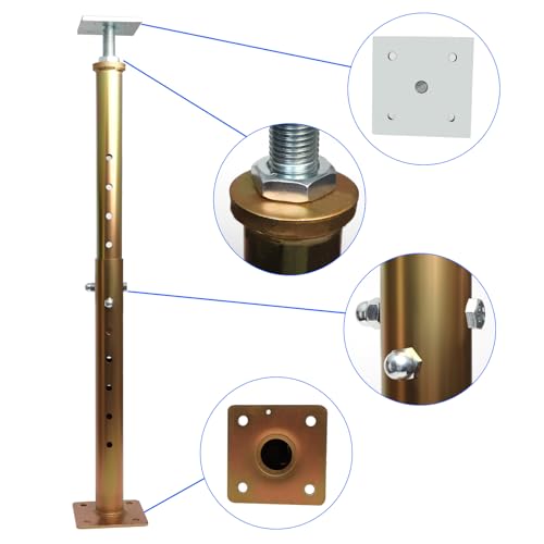Opermaxer TL187DD 4 Pcs Basement Floor Jack 19"- 36"(1'7"-3’), Adjustable Floor Joist Jack House Jack Post thumb #3